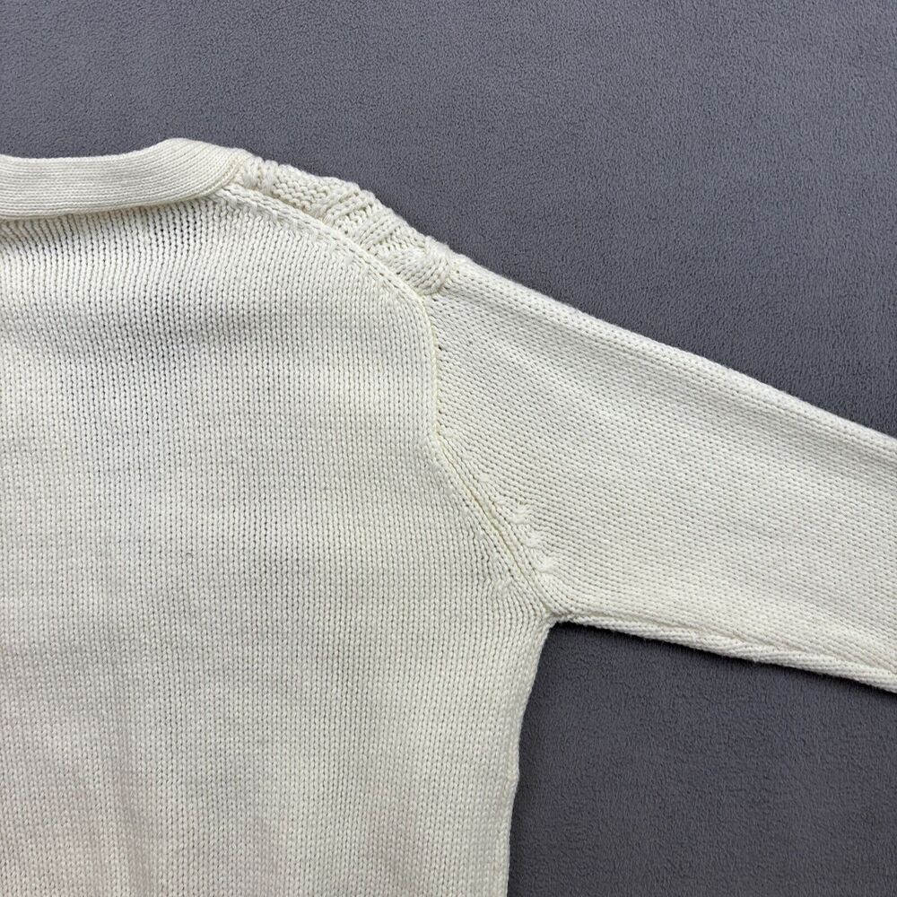 VTG Richman Brothers Sweater Mens Chunky Cable Knit Cardigan 70s Size Medium M - Picture 14 of 16